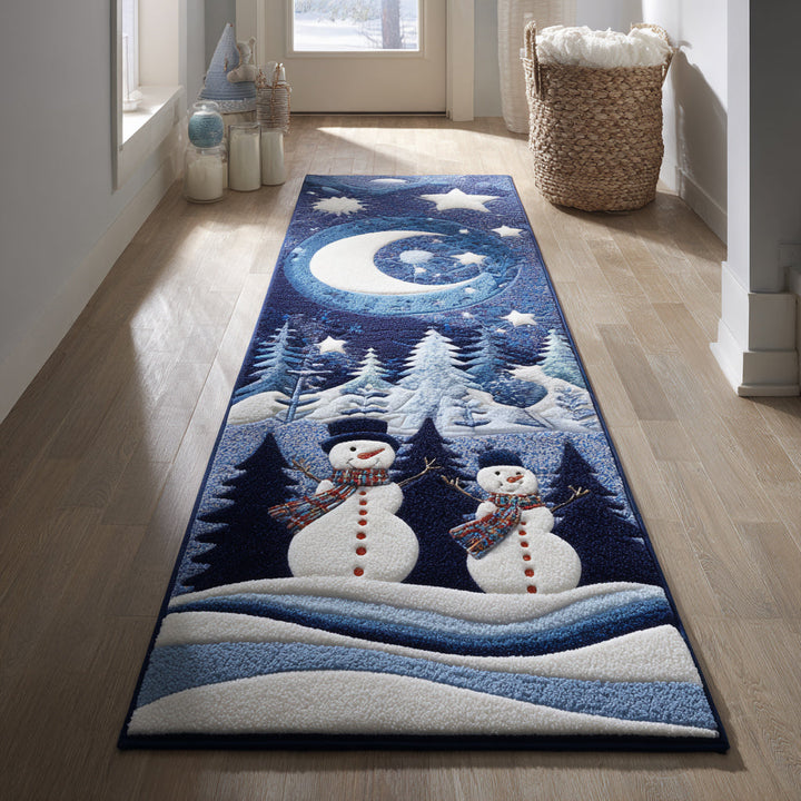 Moonlit Snowman Runner Rug - NCU0HH1080