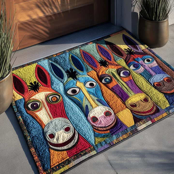 Whimsical Burro Welcome Mat NCU0PT9519