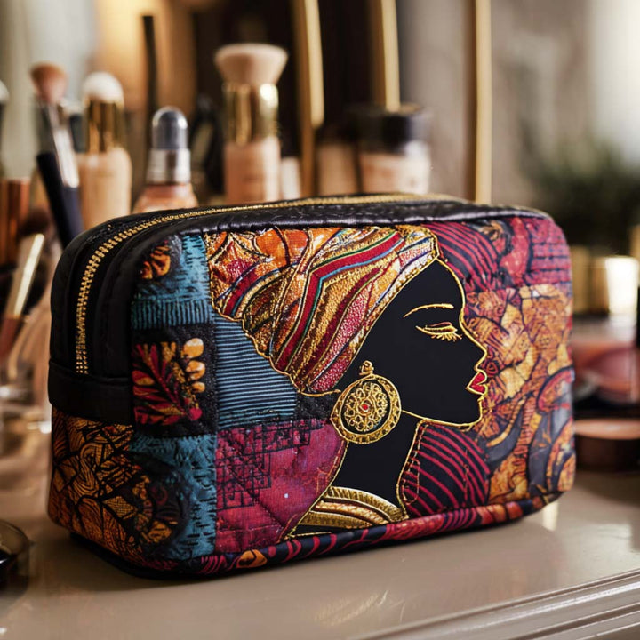 Radiant Pattern Quilted Cosmetic Bag - Model NCU0NT10380