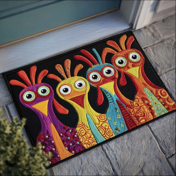 Rooster Gleam Welcome Mat NCU0PT9521