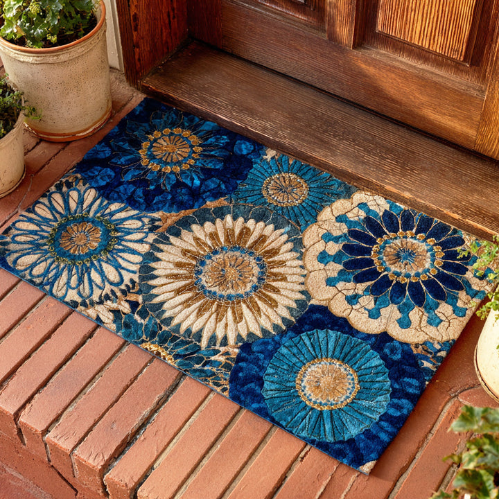 Rustic Floral Doormat - Model NCU0NTD1227