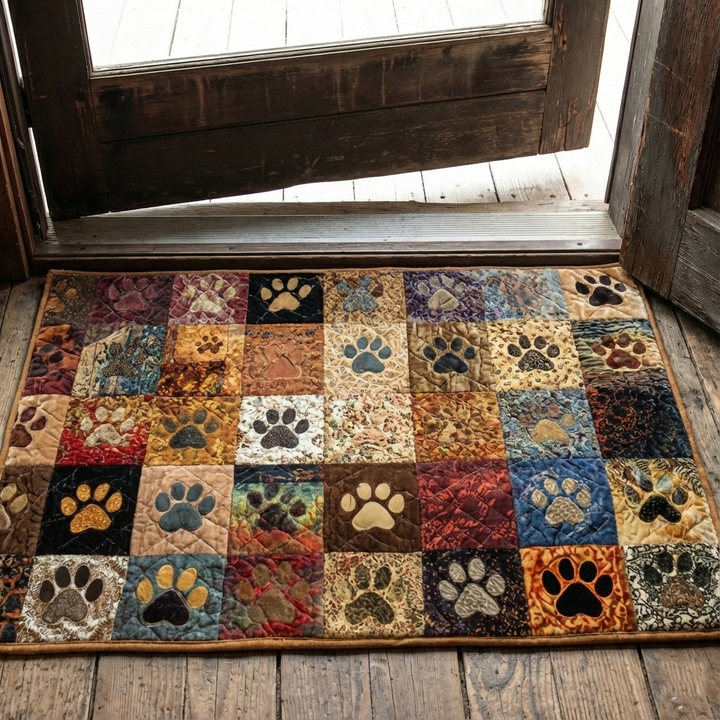 Rustic Paws Welcome Doormat - NCU0NXD1298