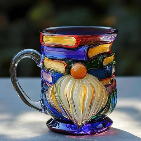 Handcrafted Dwarf Mug for 3D Book Enthusiasts