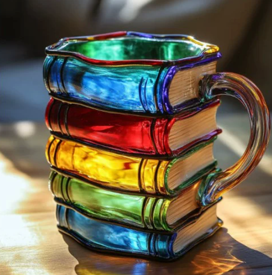 Vibrant Artisan Mug Inspired by Literature
