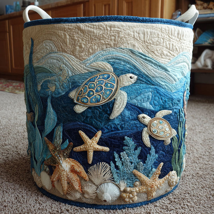 Handcrafted Padded Turtle Basket