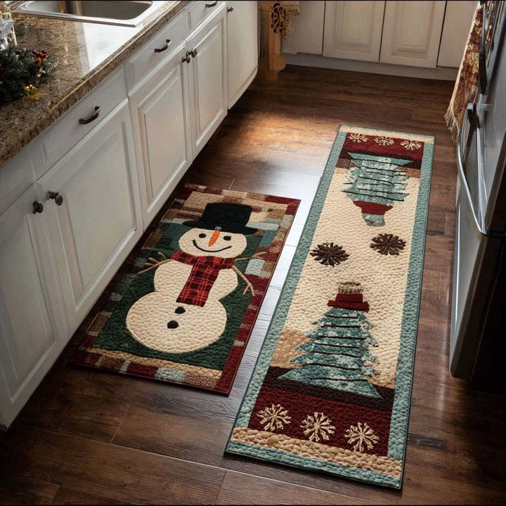 Silent Snowfall Kitchen Rug - Model NCU0PT10157
