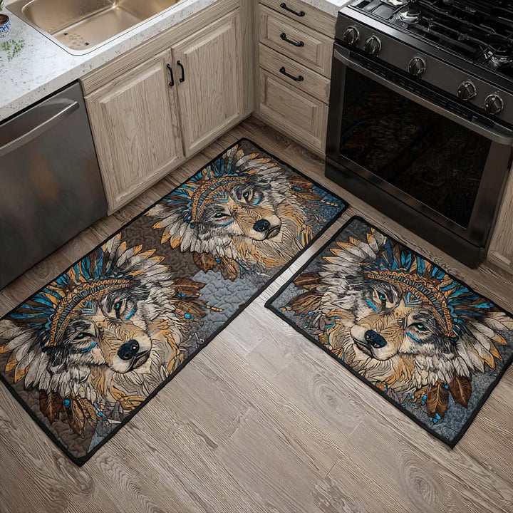 Silent Wolf Path Kitchen Rug - Model NCU0TD1429
