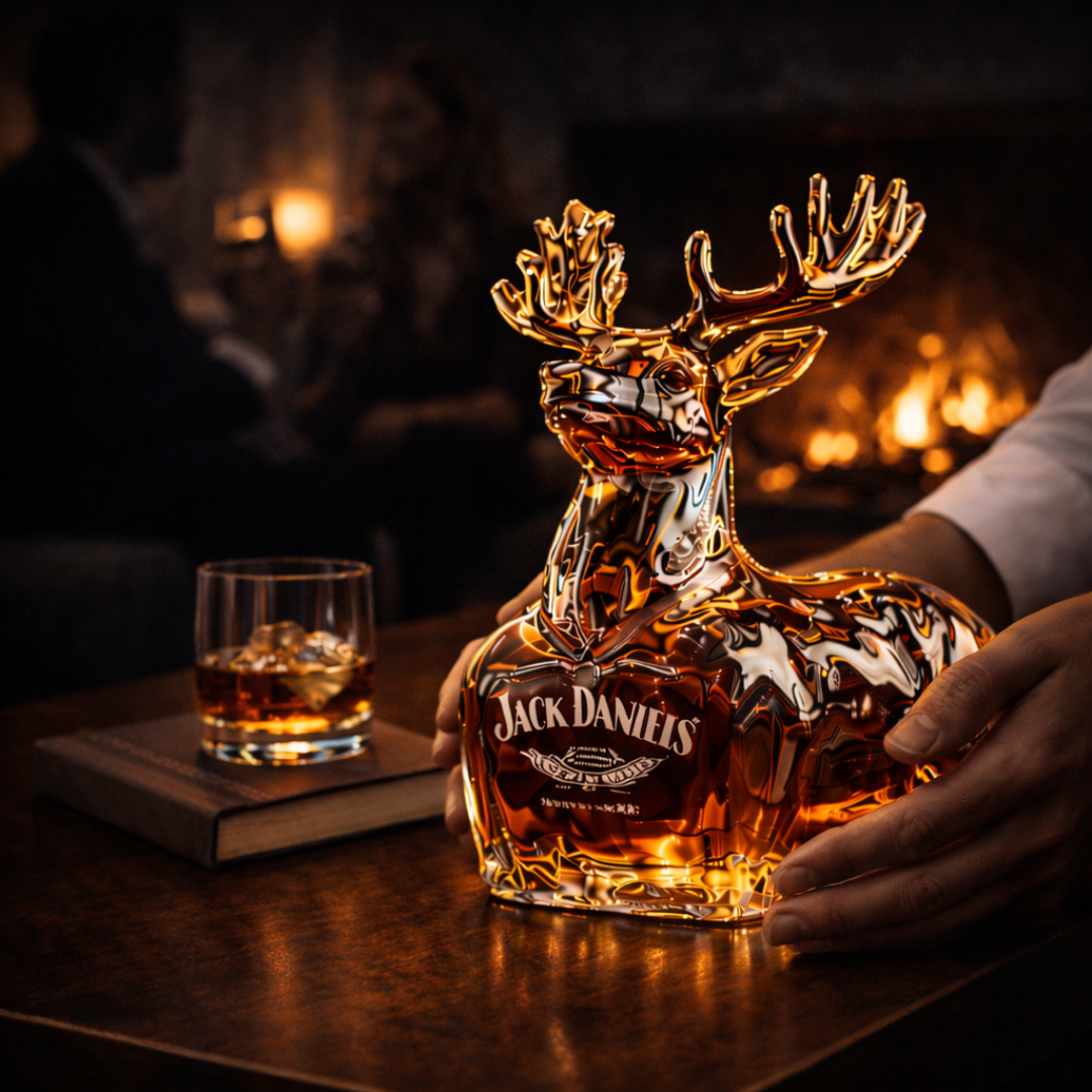 Jack Daniel's Reindeer Edition Whisky Bottle