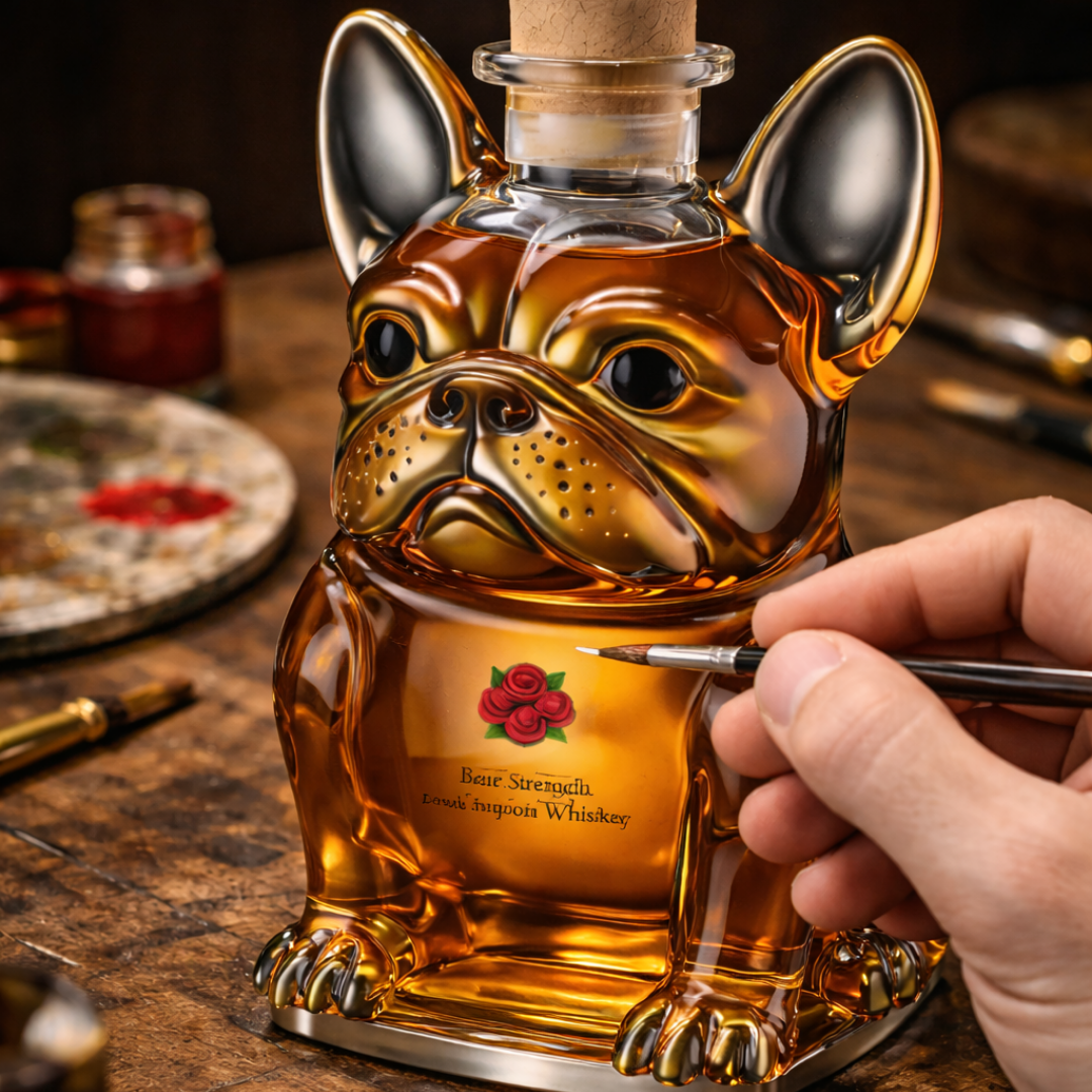 Dog-Themed Whisky Bottle