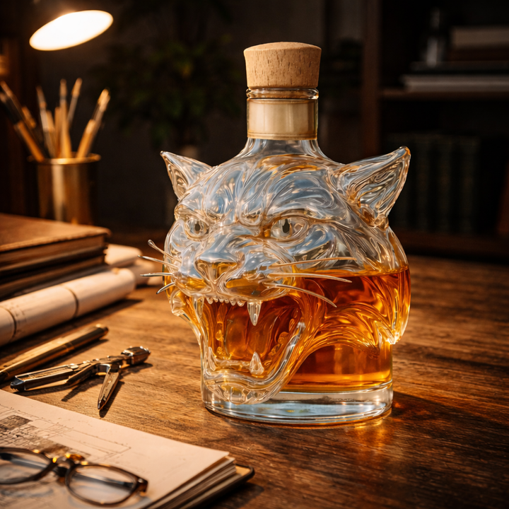 Tiger Edition Whisky Bottle
