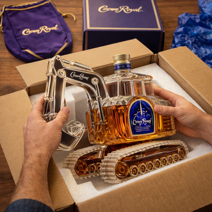 Excavator Edition Whisky Bottle