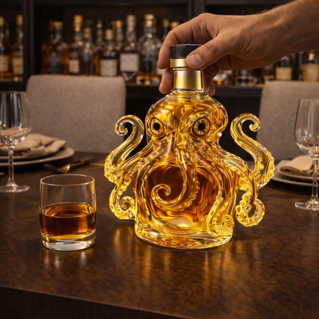 Octopus Edition Whisky Bottle