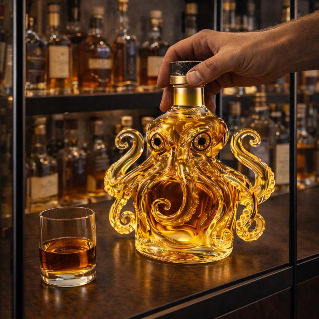 Octopus Edition Whisky Bottle