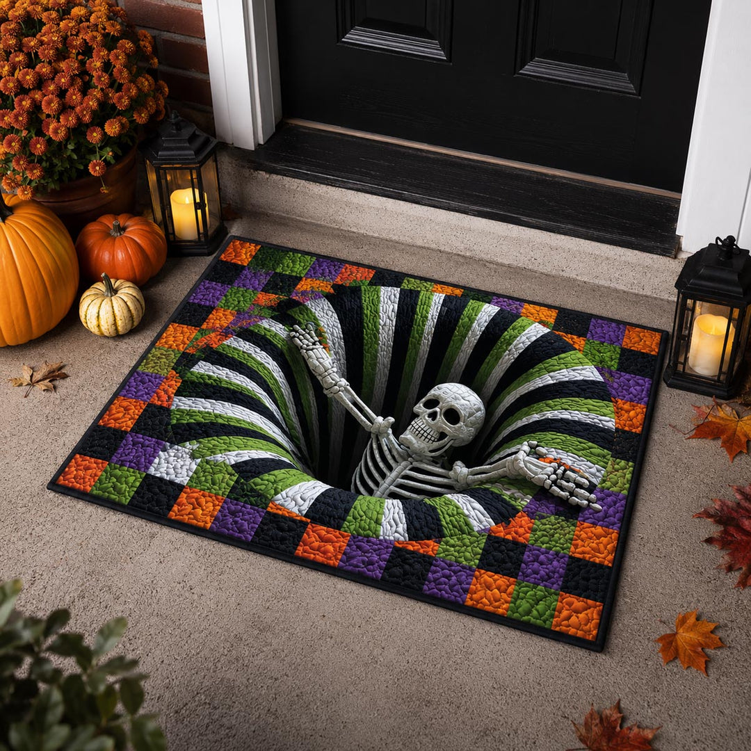 Skeleton Vortex Welcome Mat - NCU0DV2245