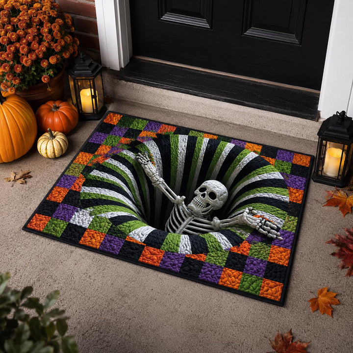 Skeleton Vortex Welcome Mat - NCU0DV2245