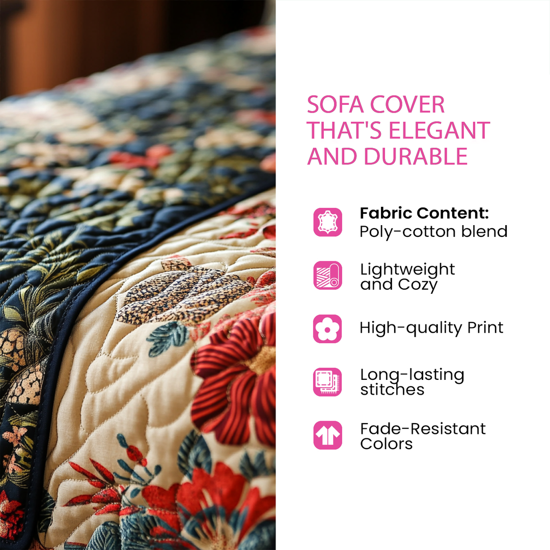 Coastal Charm Quilted Sofa Protector - Model NCU0PT9703