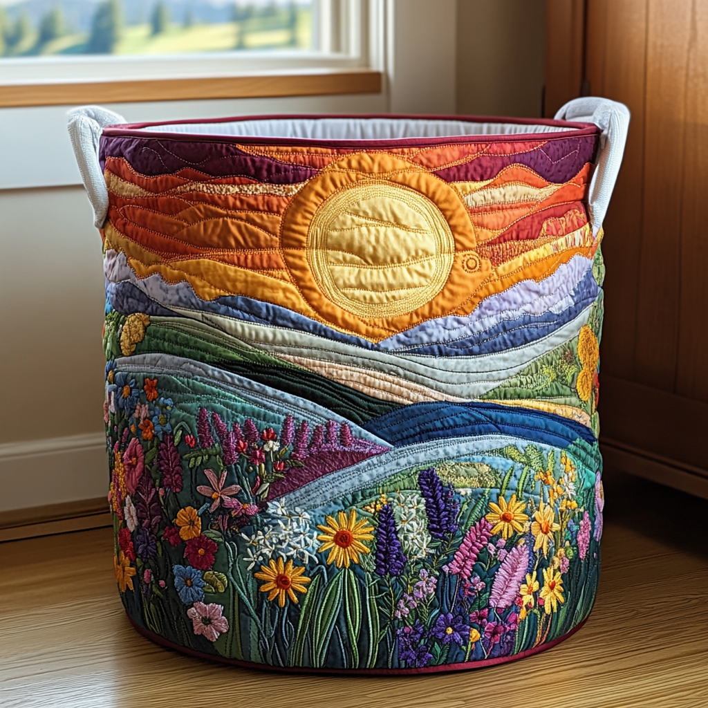 Handcrafted Laundry Basket | Bright Meadow Design