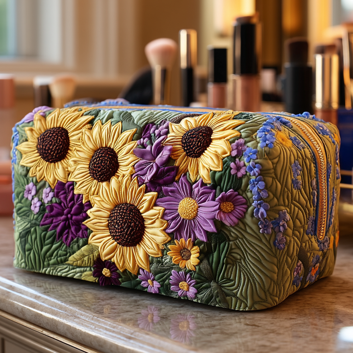 Sunshine Field Quilted Cosmetic Bag - NCU0NNT1979