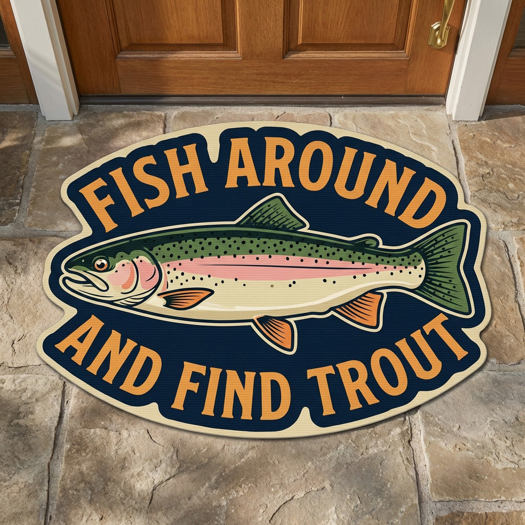 Custom Shaped Trout Quest Doormat - NCU0NTV1022