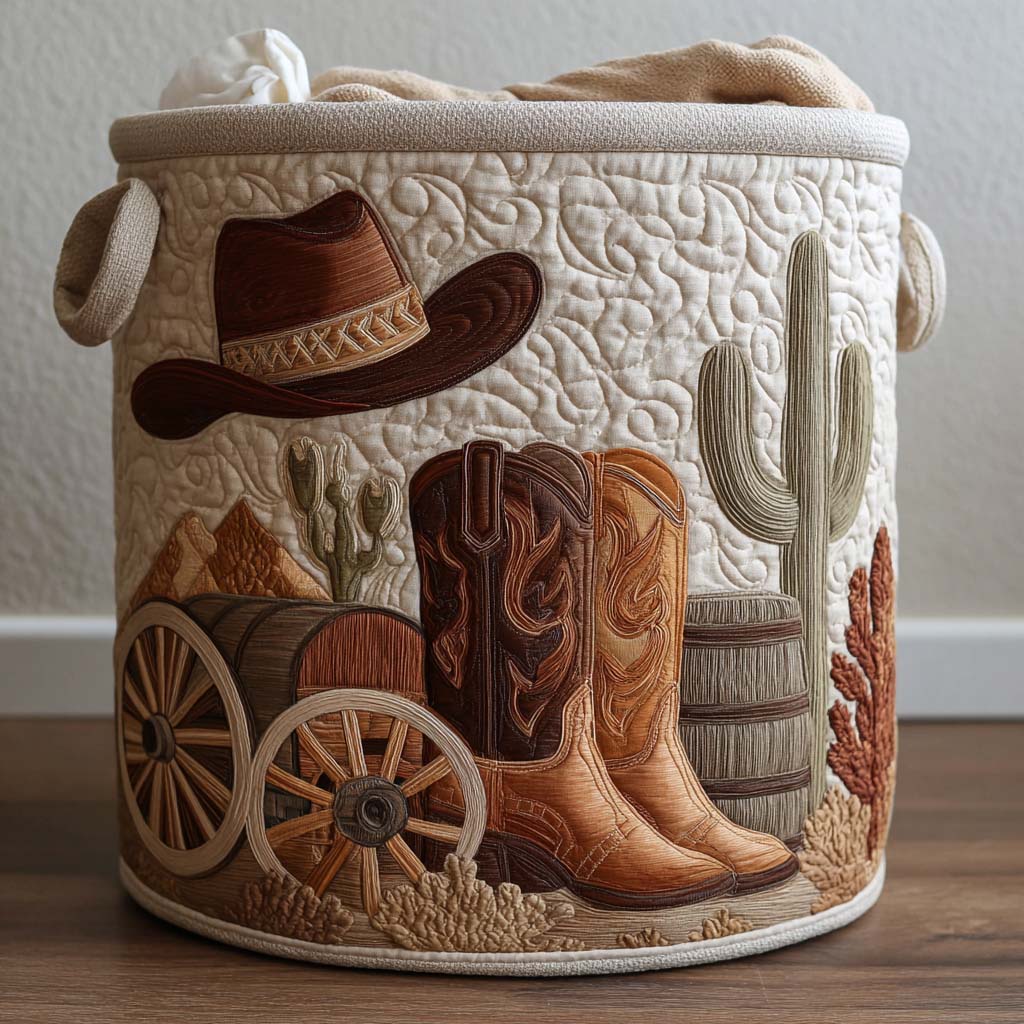 Handcrafted Western Spirit Laundry Basket