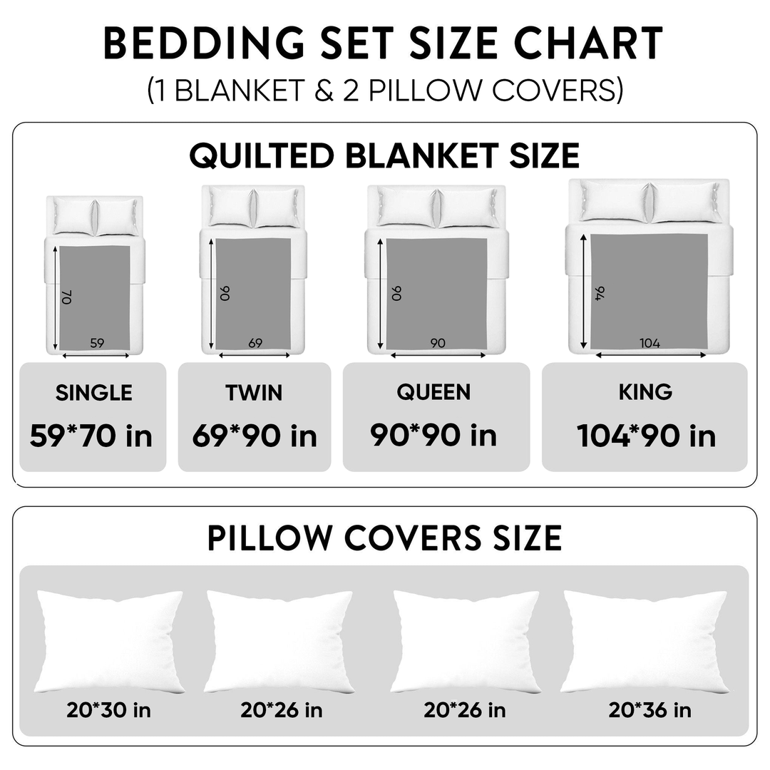 Coastal Whisper 3-Piece Quilted Bedding Set