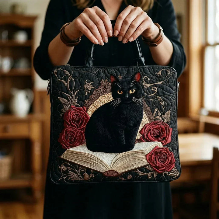 Women's Cat and Books Tote – Available in Two Sizes