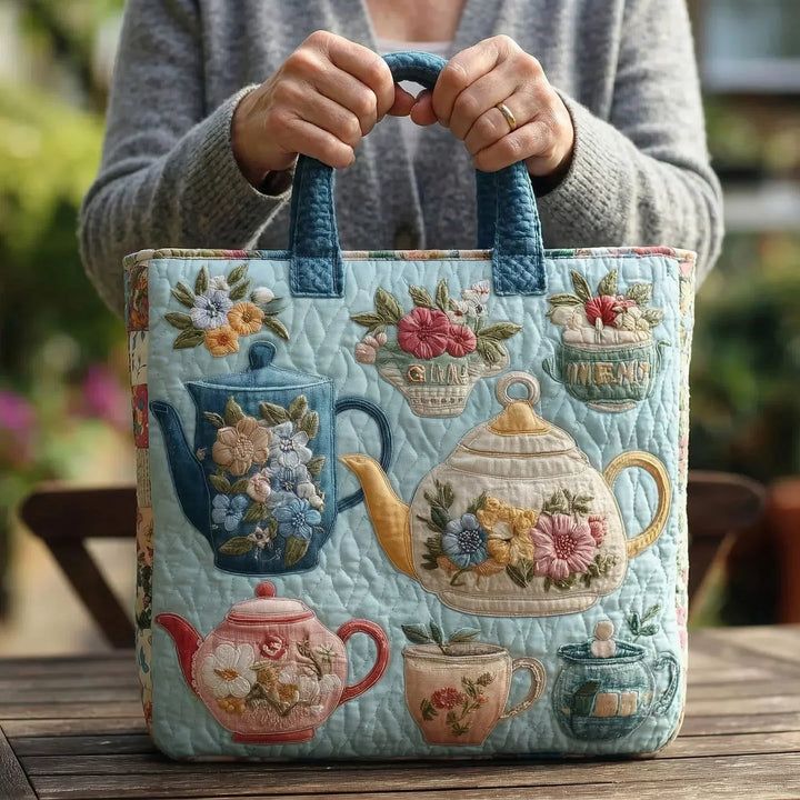 Spring Pattern Quilted Floral Bag – Available in Two Sizes