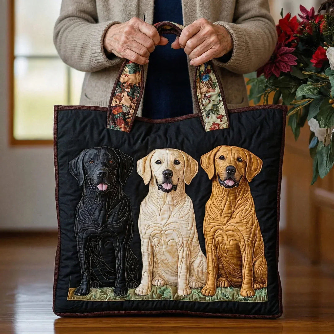 Artisan Bag Featuring Three Labrador Designs – Perfect Gift Idea