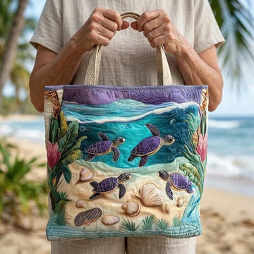 Lagoon Pattern Quilted Bag – Roomy and Lightweight