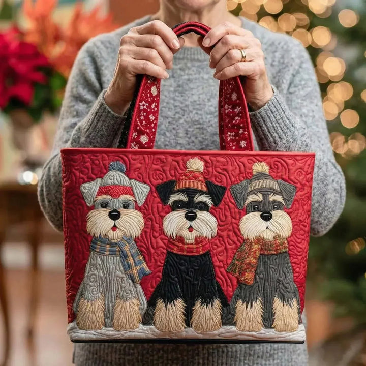 Schnauzer Trio Women's Bag – Available in Two Sizes