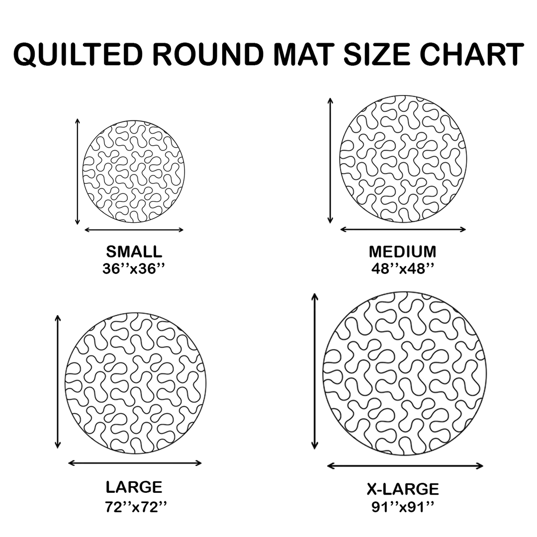 Autumn Essence Quilted Round Mat - Model NCU0TL1382
