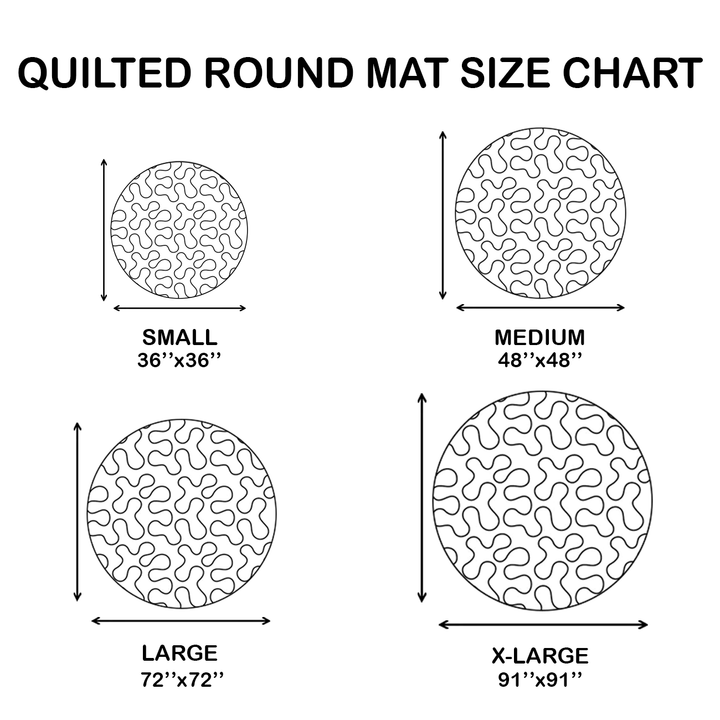 Aurelia Bloom Quilted Round Mat - Model NCU0NT1274