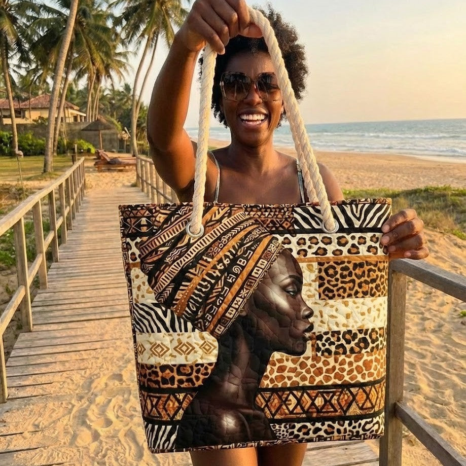 Handcrafted Melanina Queen Beach Tote